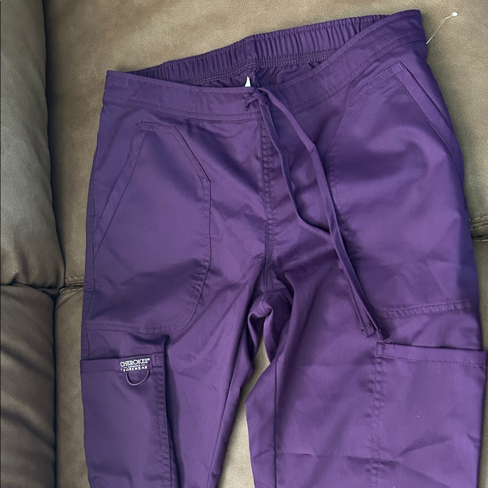 Eggplant Scrub Pants